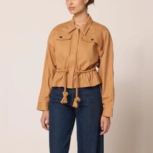 Cleobella Jasper Khaki Jacket Sundance S NWT